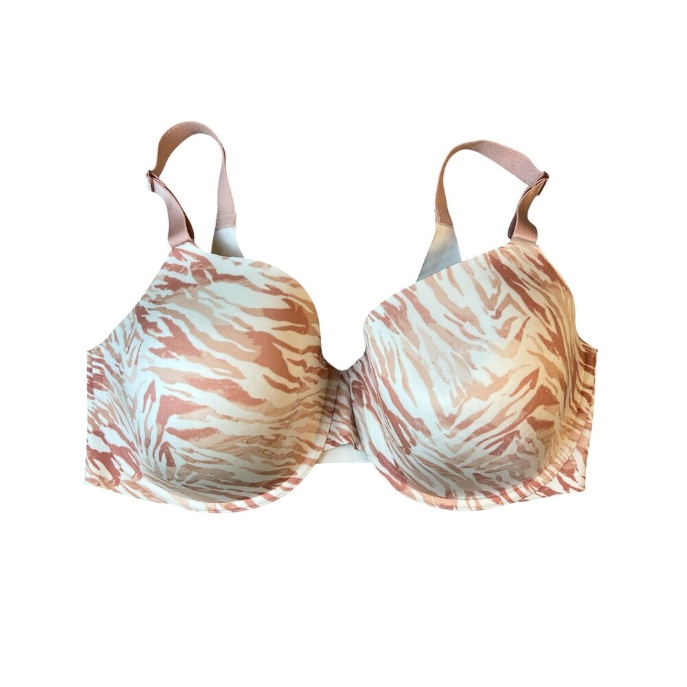 Soma Vanishing 360 Perfect Coverage T-Shirt Bra  Size 38DDD  Animal Print